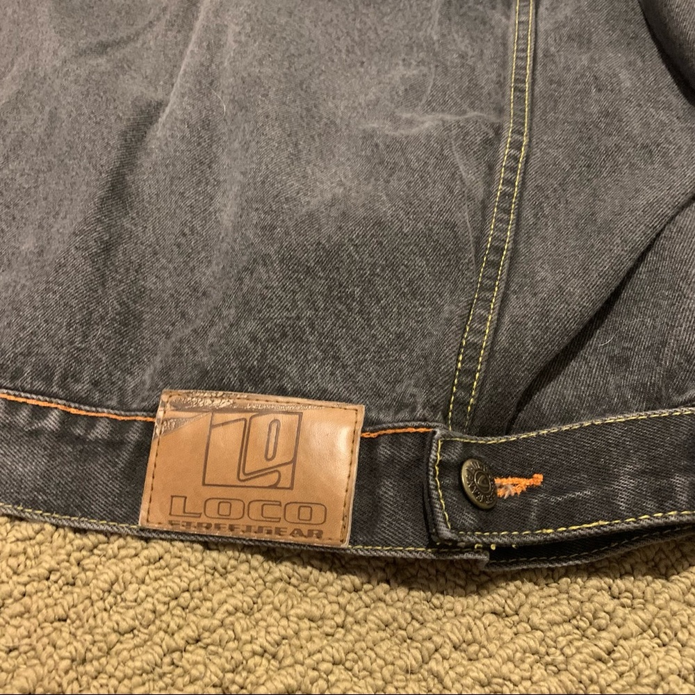 Loco Street Wear Mens Button Up Denim Jacket - Picture 5 of 5